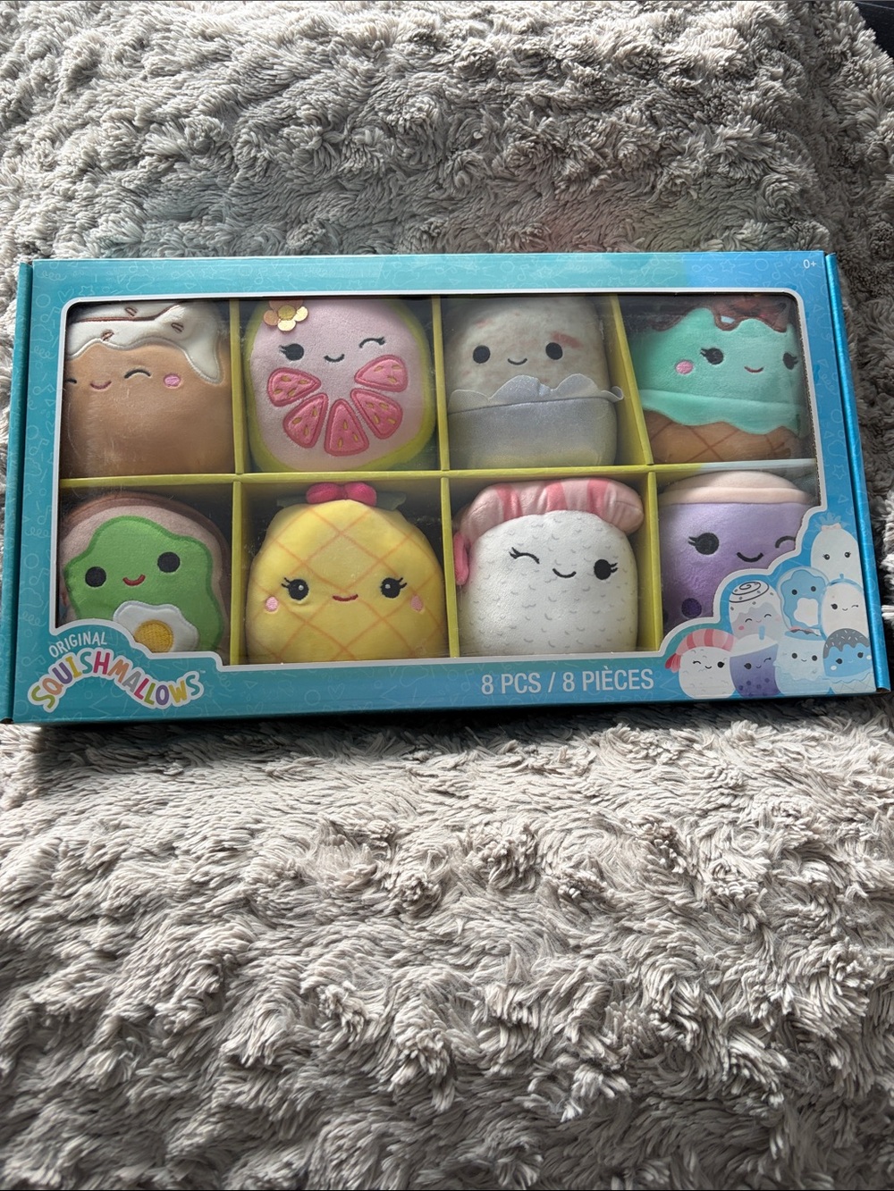 Squishmallows Plush Snack Set - 8-Piece Collection